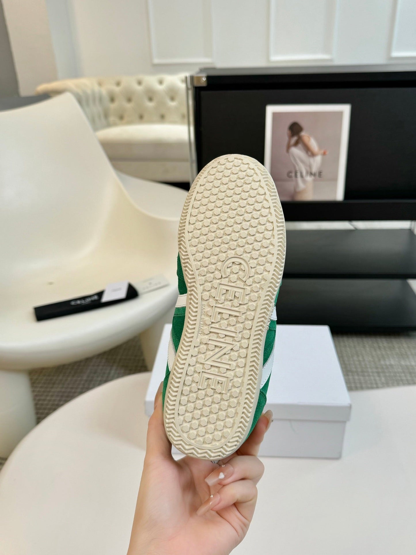 TRAINER LOW LACE - UP JADE GREEN SUEDE - 35
