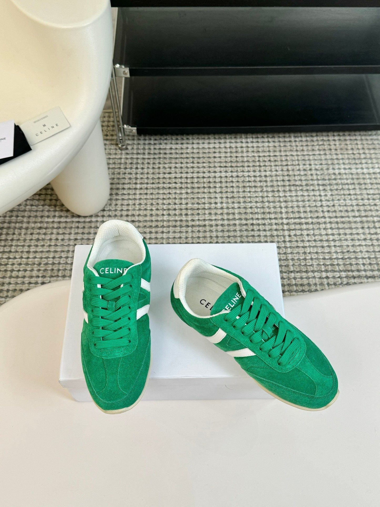 TRAINER LOW LACE - UP JADE GREEN SUEDE - 35