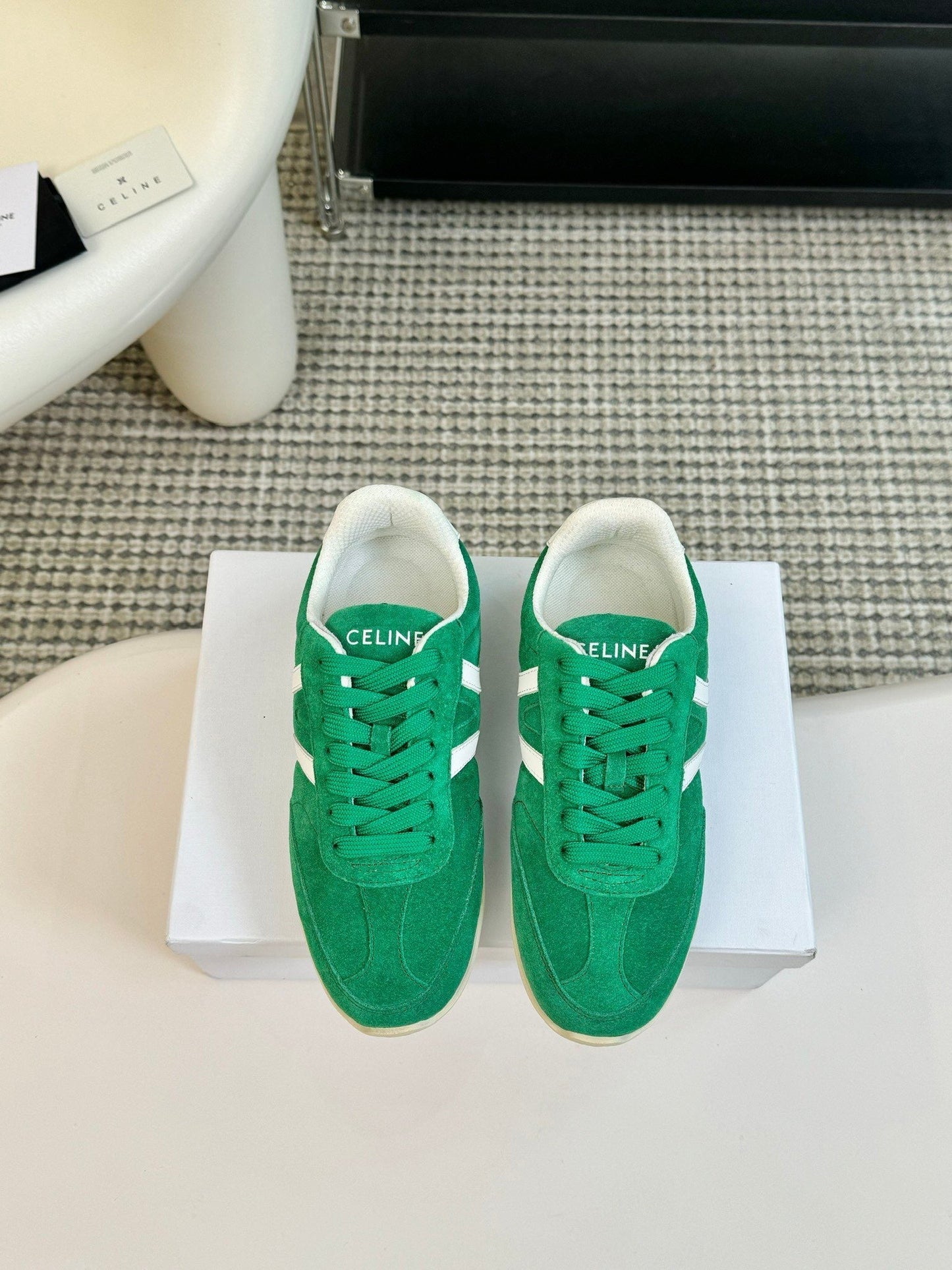 TRAINER LOW LACE - UP JADE GREEN SUEDE - 35