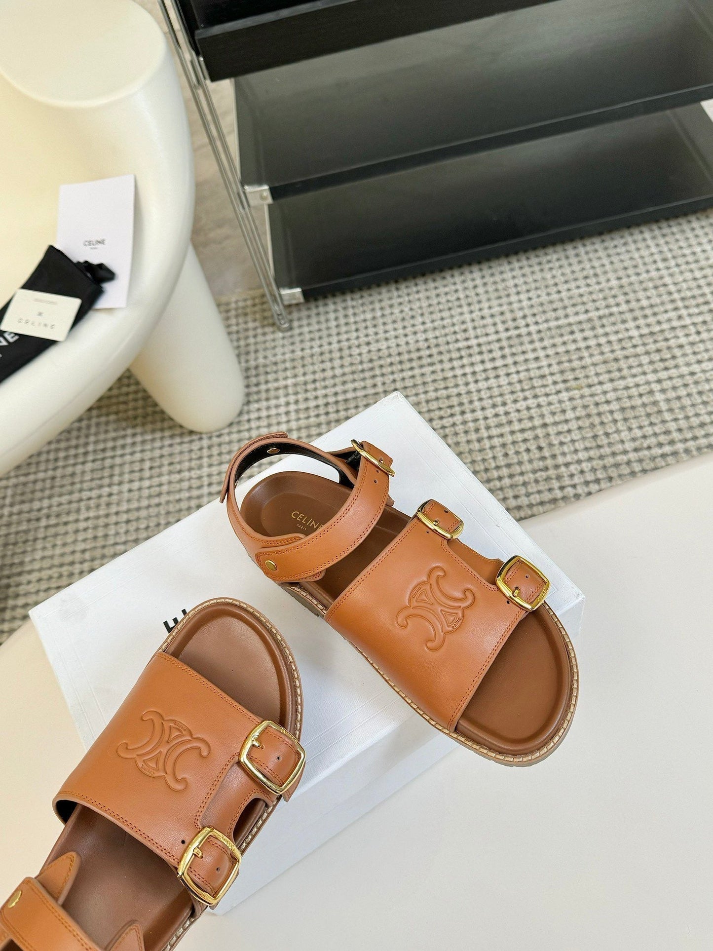 MINO SANDAL IN BRONZE BROWN CALFSKIN - 35