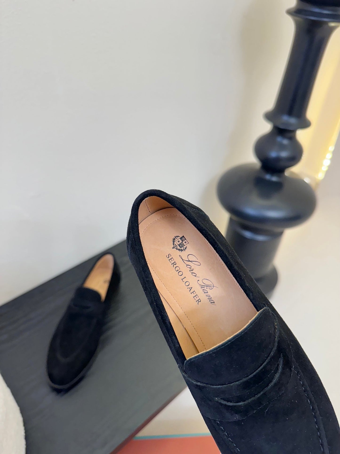 CLASSIC LOAFERS IN BLACK SUEDE - 35