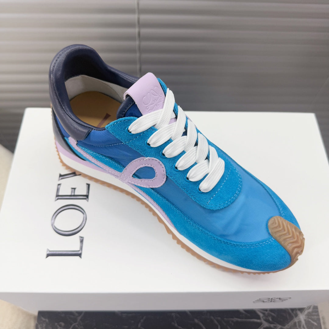 BALLET RUNNER 2.0 IN COBALT BLUE SUEDE AND LYCRA FABRIC - 35