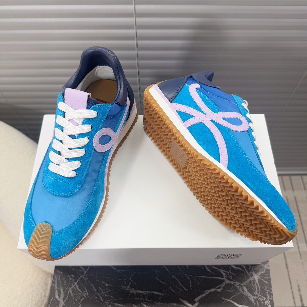 BALLET RUNNER 2.0 IN COBALT BLUE SUEDE AND LYCRA FABRIC - 35