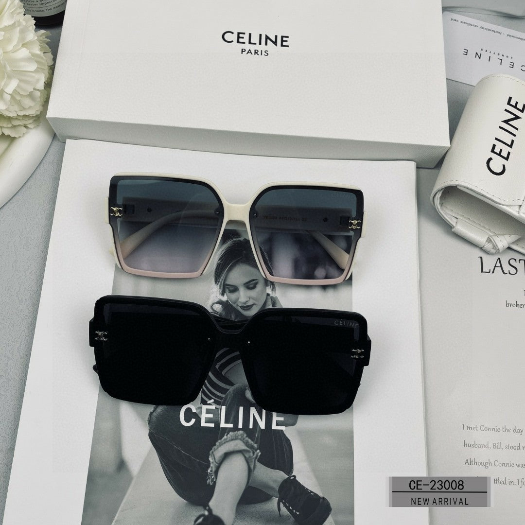 TRIOMPHE SUNGLASS 23008 IN ACETATE - Ivory/Grey Smoke