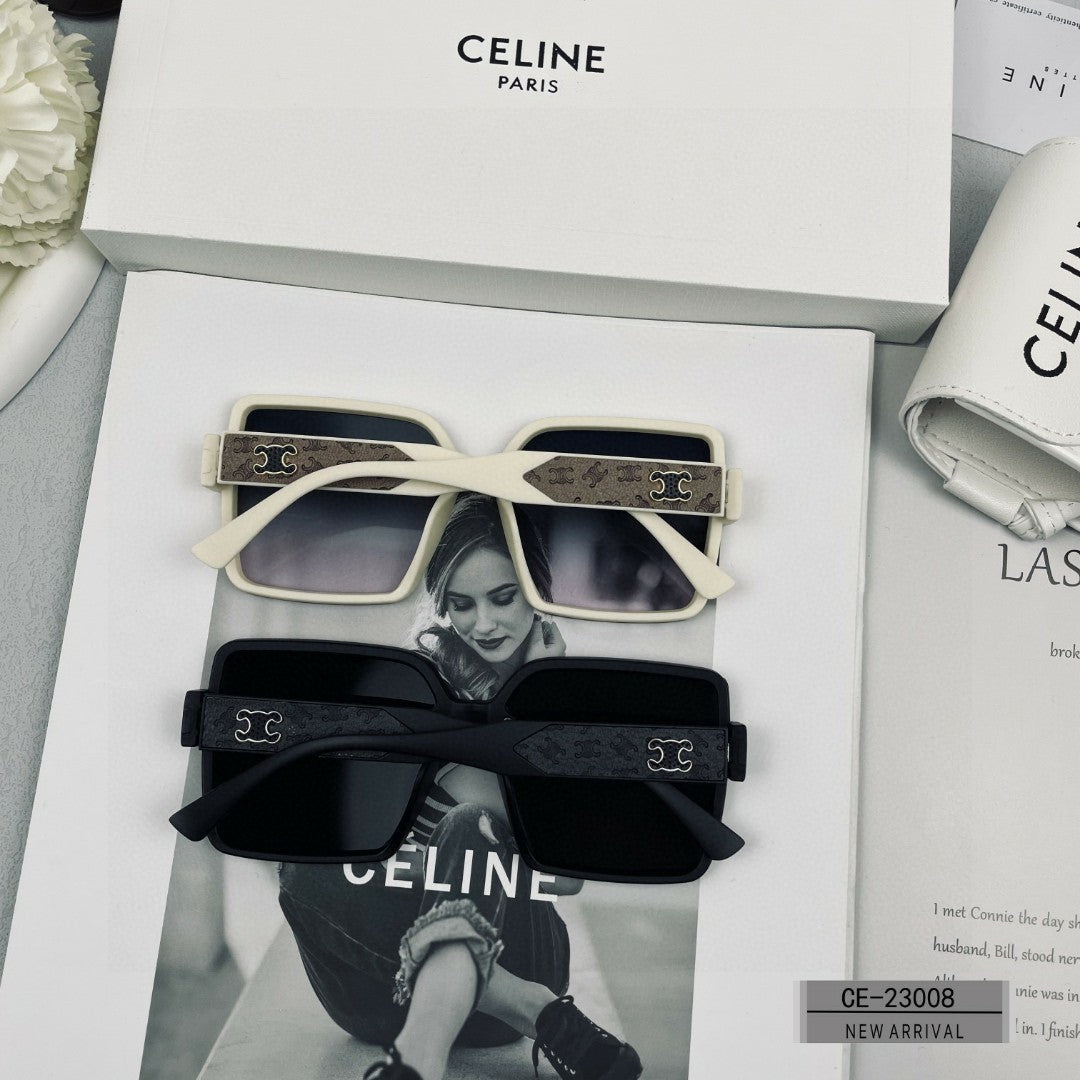 TRIOMPHE SUNGLASS 23008 IN ACETATE - Ivory/Grey Smoke