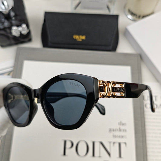 TRIOMPHE SUNGLASS 58035 IN ACETATE - Black