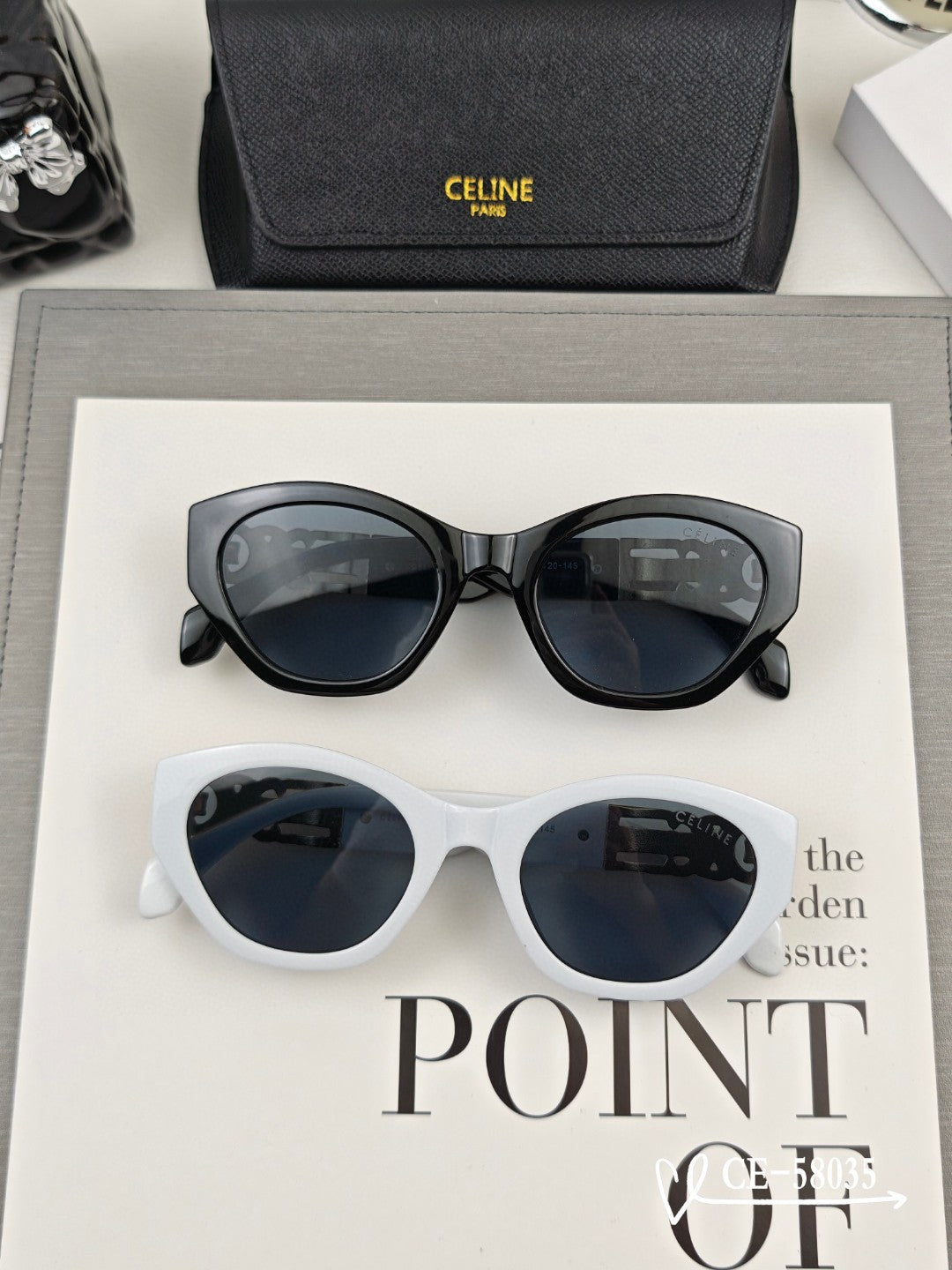 TRIOMPHE SUNGLASS 58035 IN ACETATE - Black