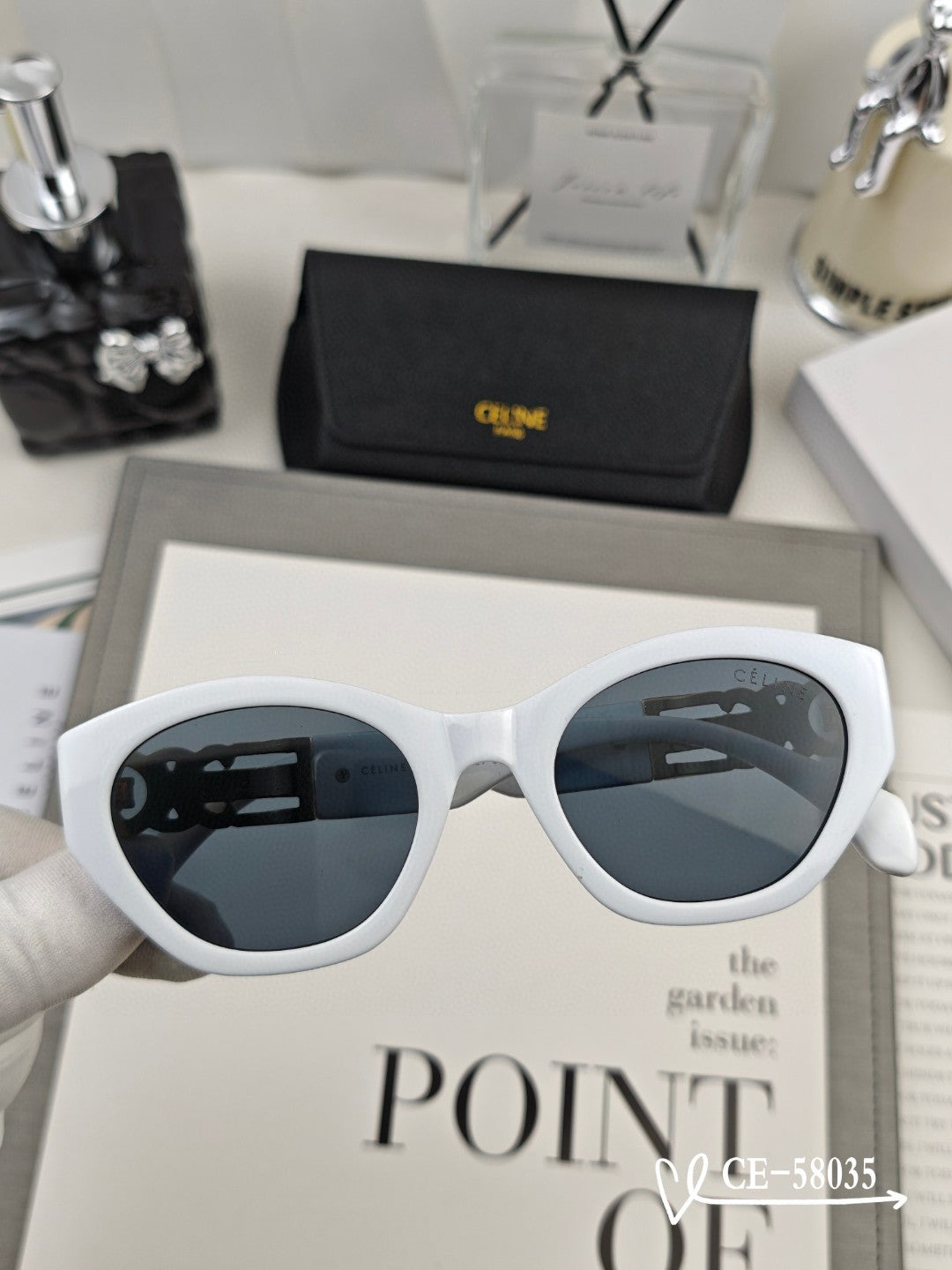 TRIOMPHE SUNGLASS 58035 IN ACETATE - Black
