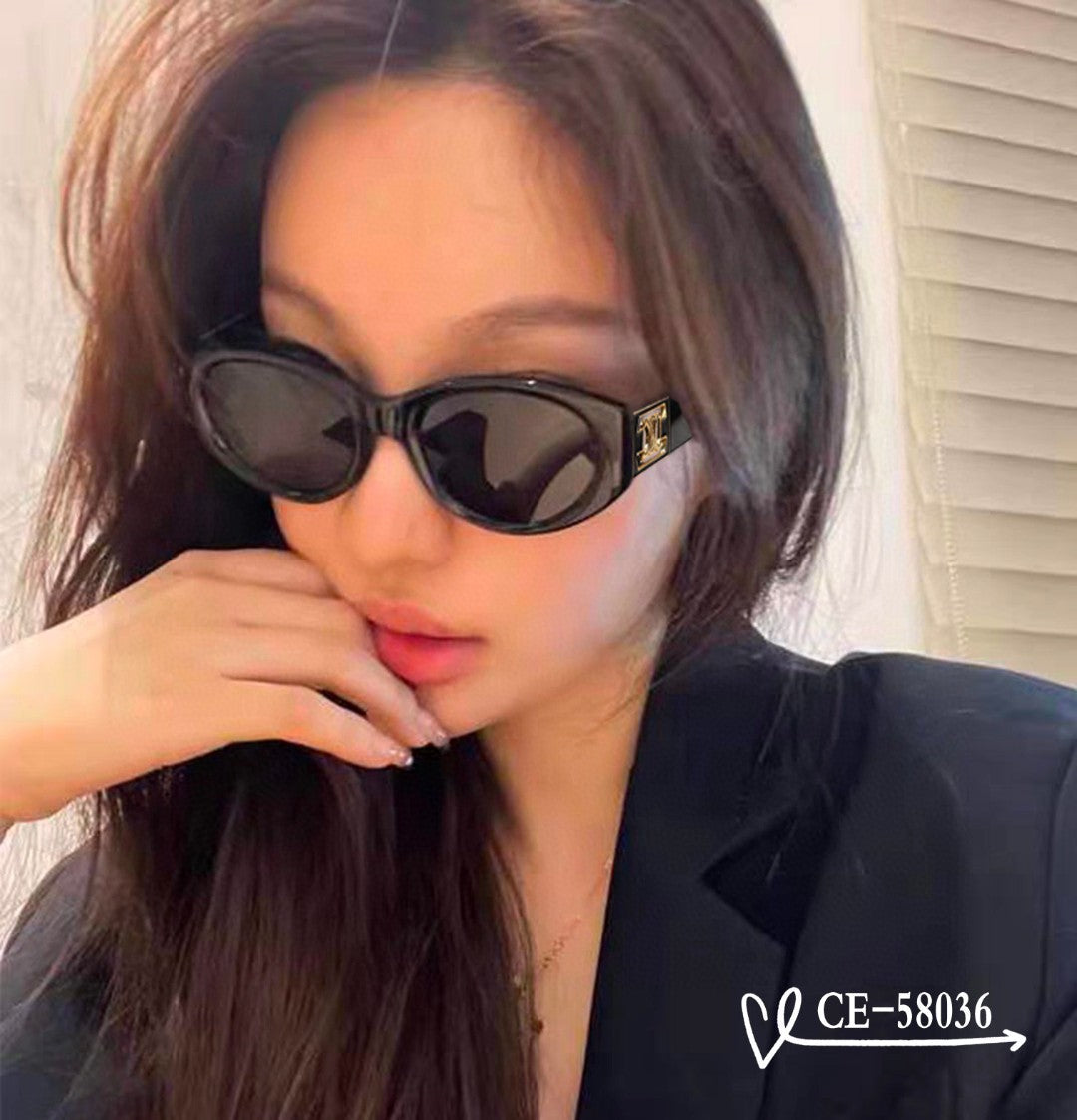 TRIOMPHE SUNGLASSES 58036 IN ACETATE - Black