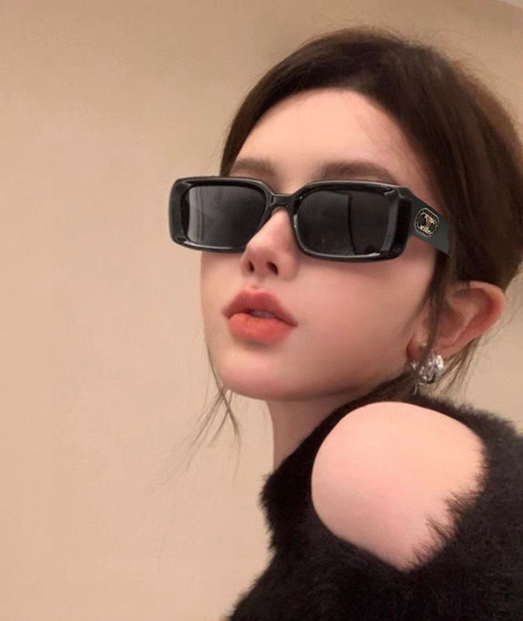 TRIOMPHE SKATE SUNGLASS 566599 IN ACETATE - Black