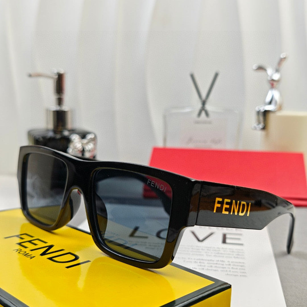 DIAGONAL RECTANGULAR FRAME SUNGLASSES 69103 IN ACETATE - Black/ light blue