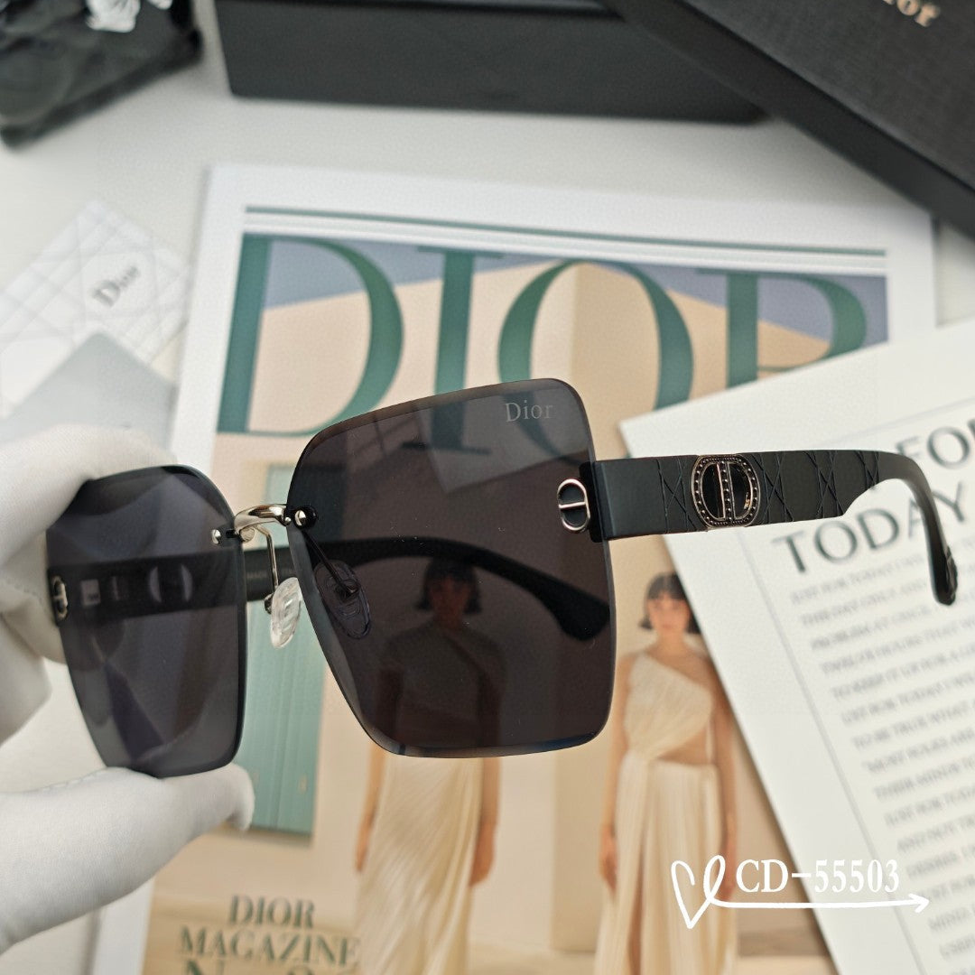 MONTAIGNE SUNGLASS 55503 IN ACETATE - Black