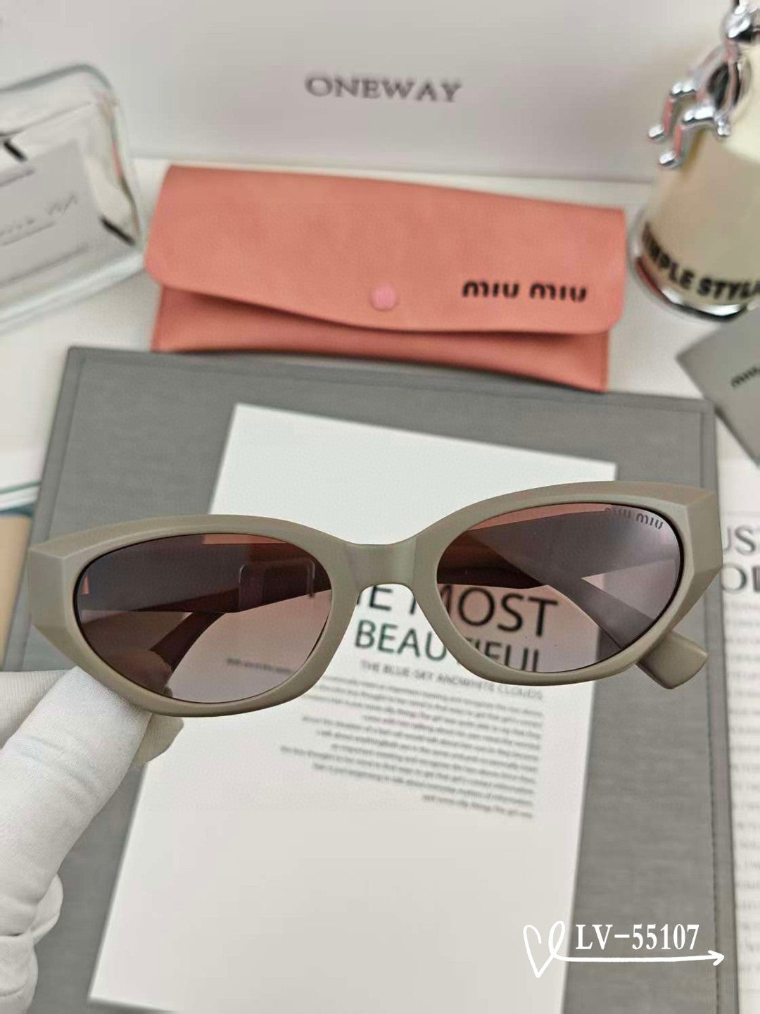 LOGO SUNGLASSES 55107 IN ACETATE - Orange