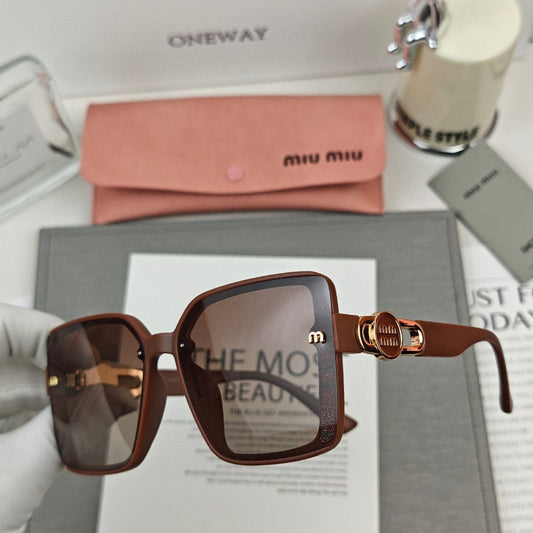 RUNWAY SQUARE SUNGLASSES 59905 IN ACETATE - Brown