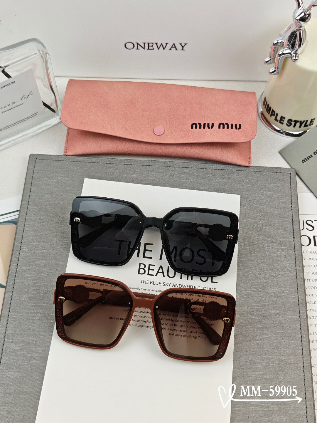 RUNWAY SQUARE SUNGLASSES 59905 IN ACETATE - Brown