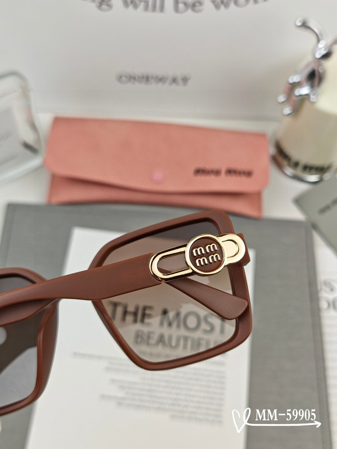 RUNWAY SQUARE SUNGLASSES 59905 IN ACETATE - Brown