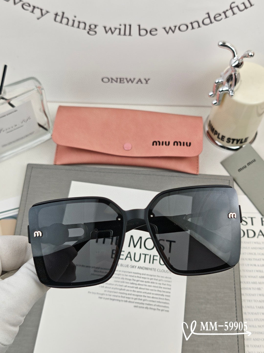 RUNWAY SQUARE SUNGLASSES 59905 IN ACETATE - Brown
