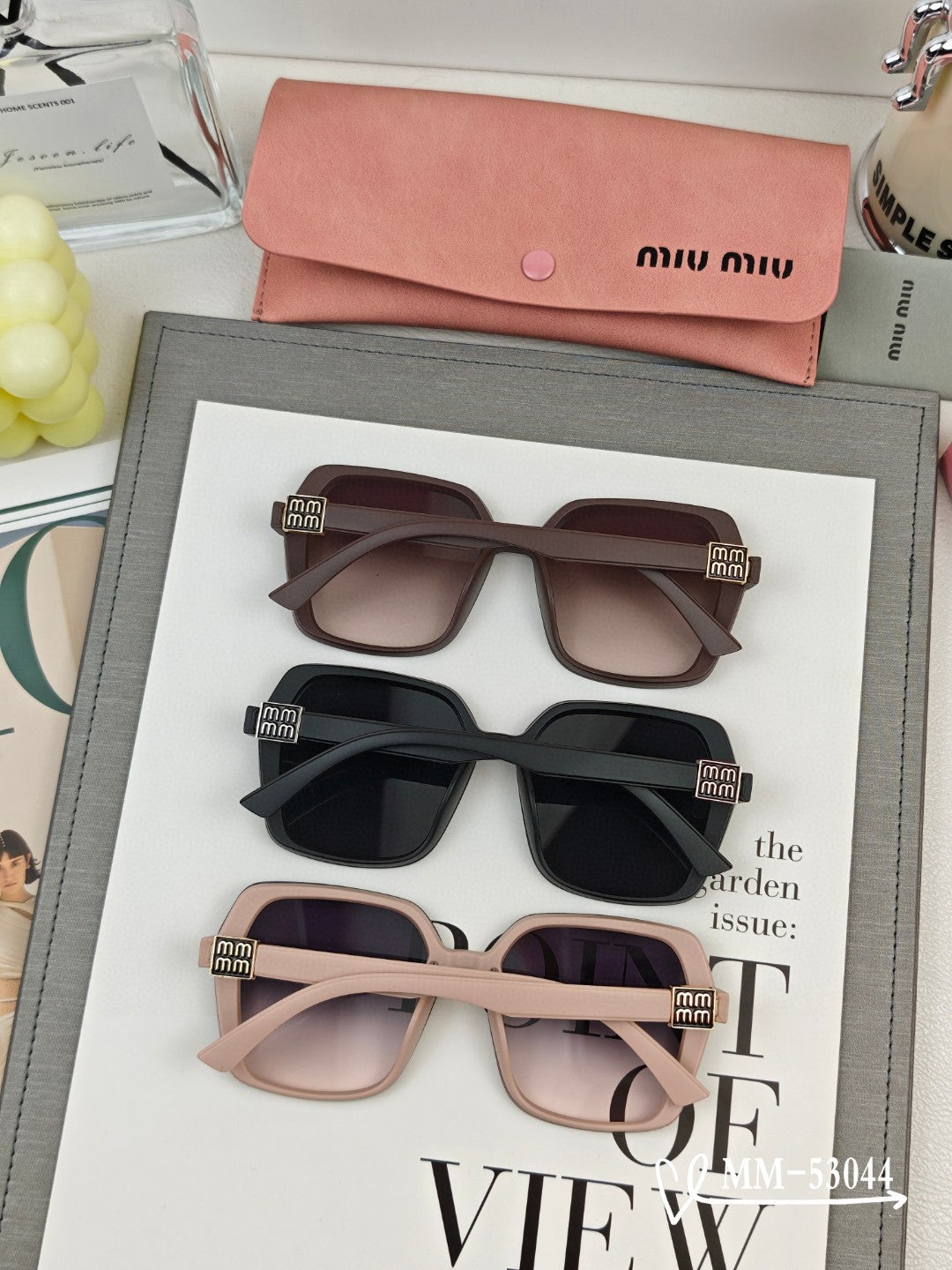 RUNWAY SQUARE SUNGLASSES 53044 IN ACETATE - Brown