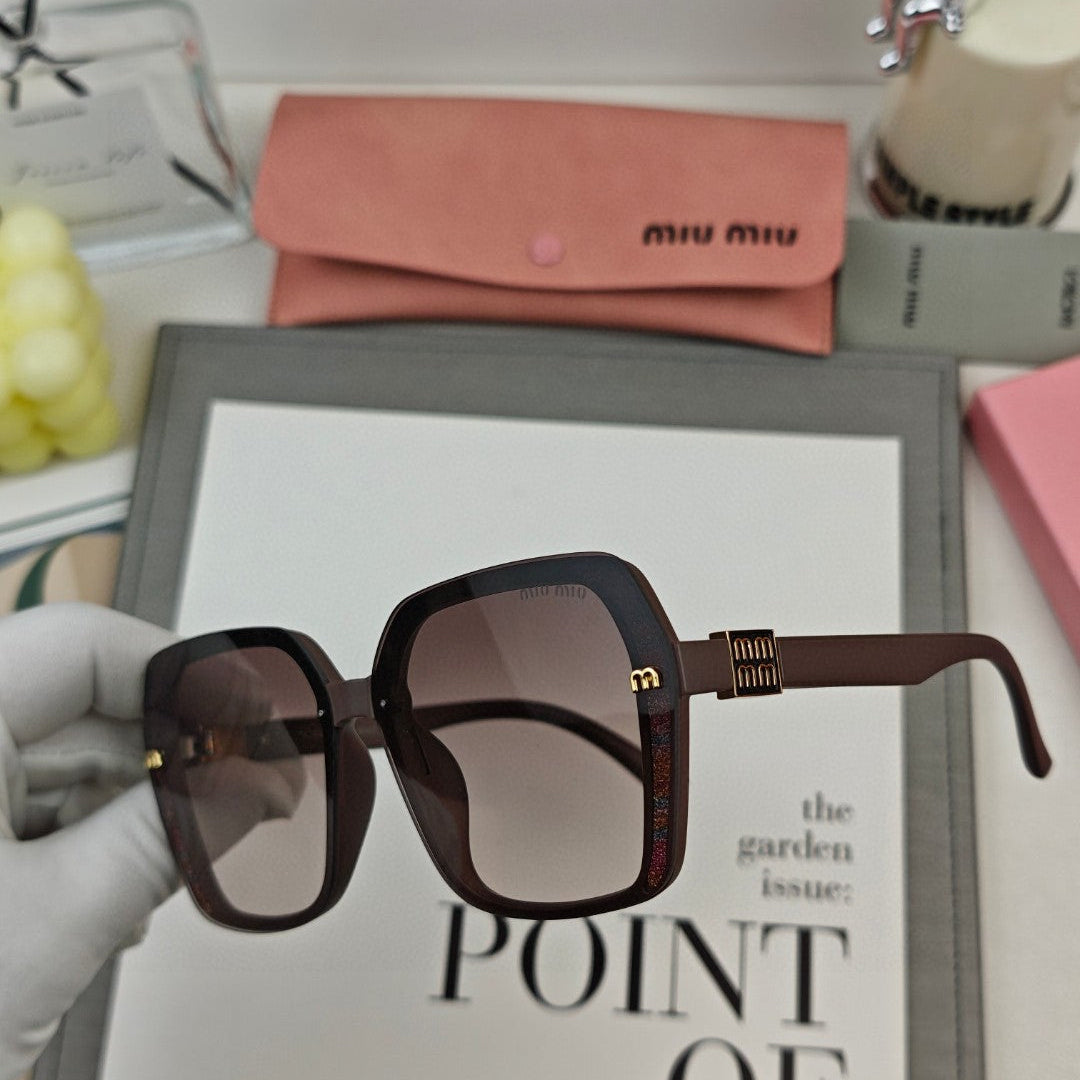 RUNWAY SQUARE SUNGLASSES 53044 IN ACETATE - Brown