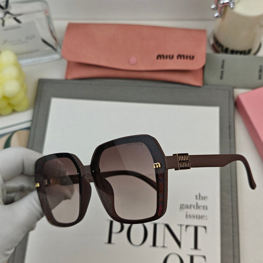 RUNWAY SQUARE SUNGLASSES 53044 IN ACETATE - Brown