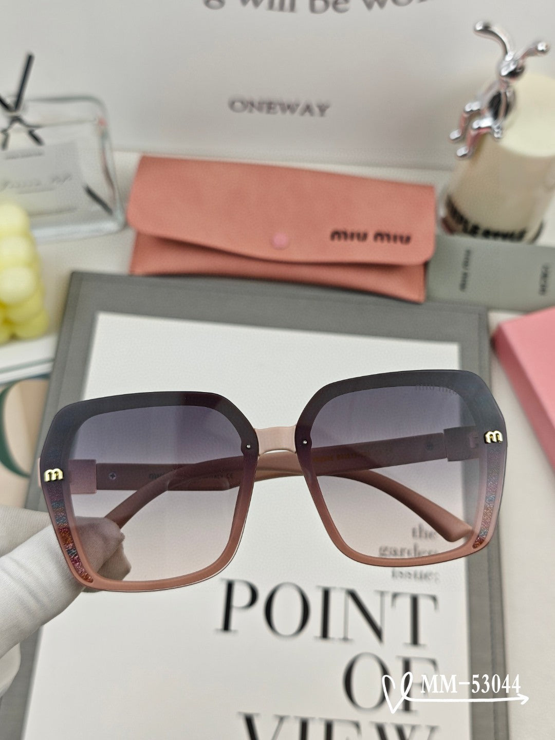 RUNWAY SQUARE SUNGLASSES 53044 IN ACETATE - Brown