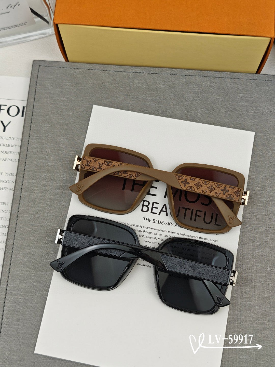 SQUARE SUNGLASSES 59917 IN ACETATE - Black