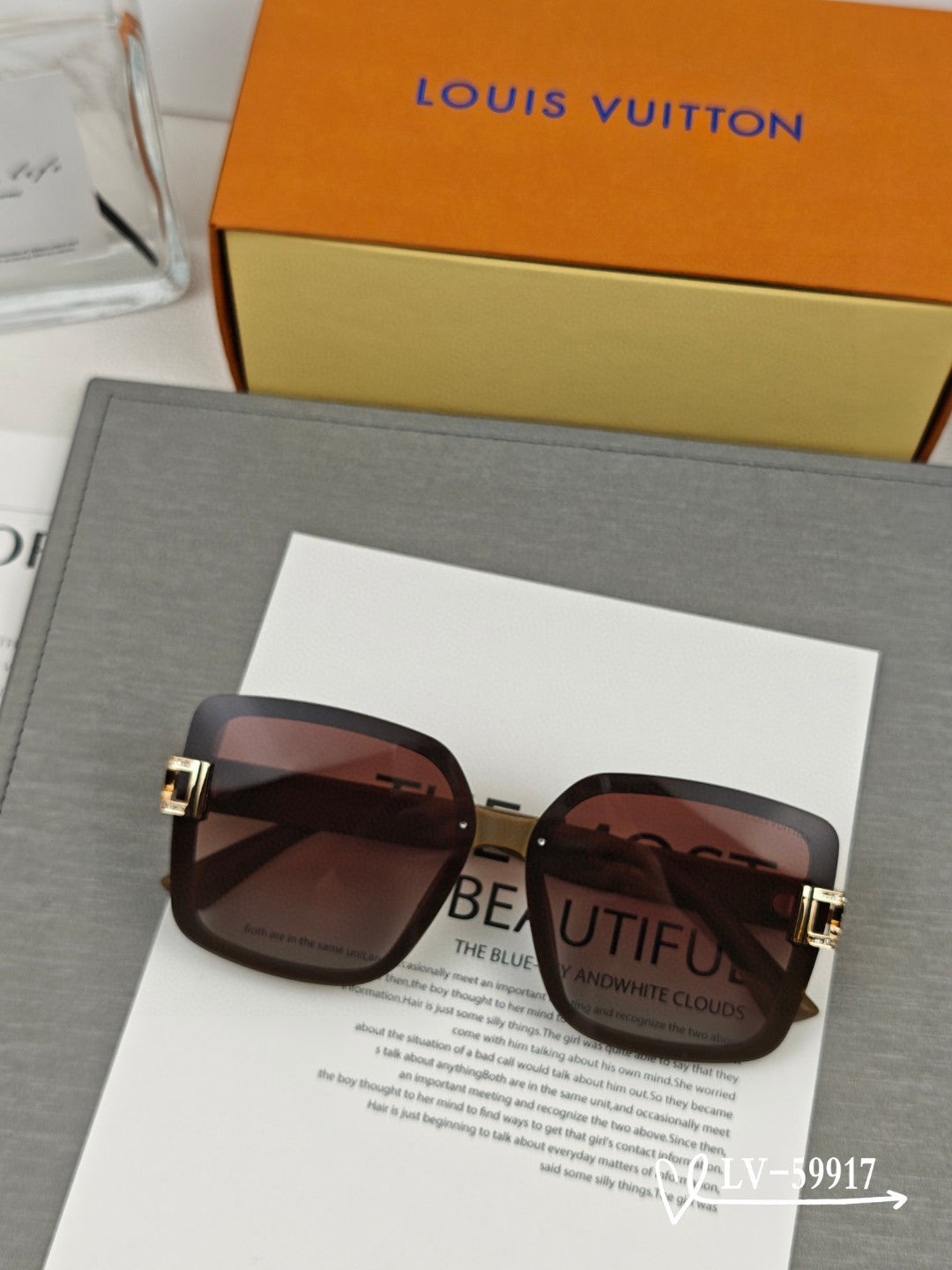 SQUARE SUNGLASSES 59917 IN ACETATE - Black