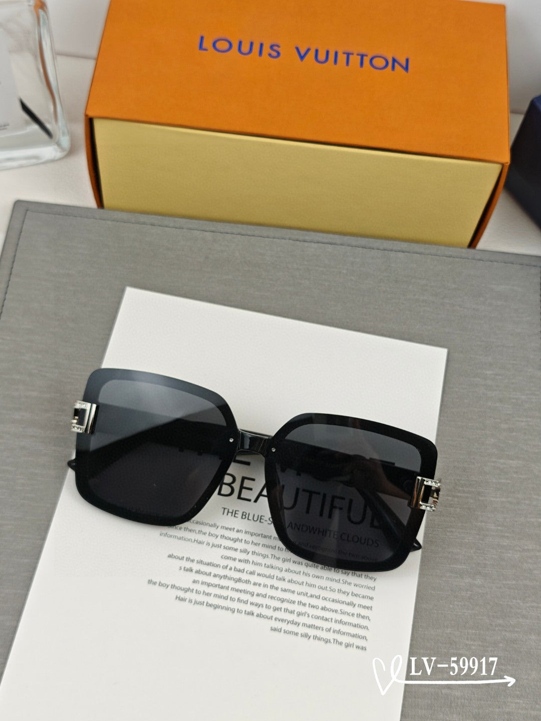 SQUARE SUNGLASSES 59917 IN ACETATE - Black