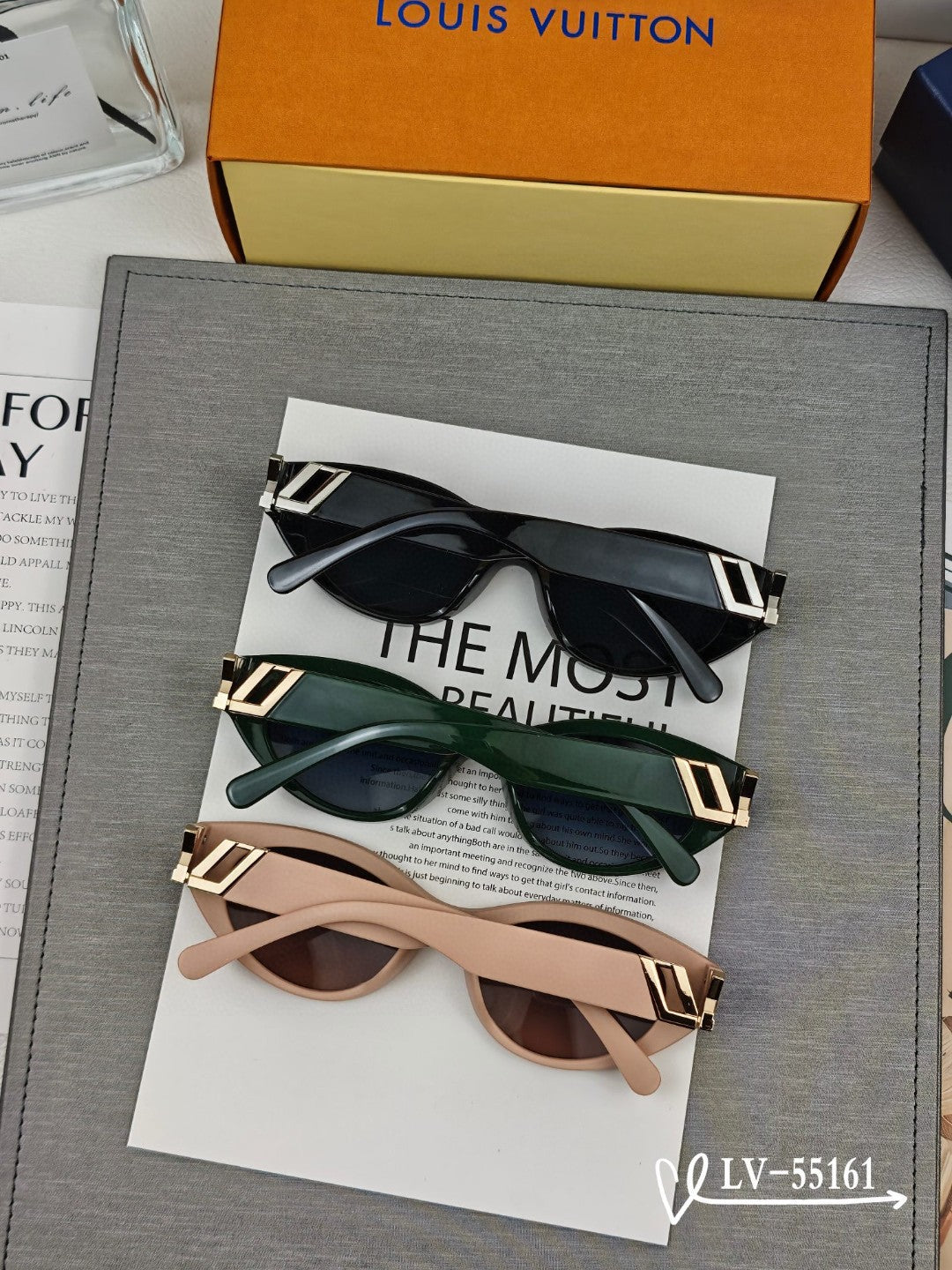 CAT EYE SUNGLASSES 55161 IN ACETATE - Black