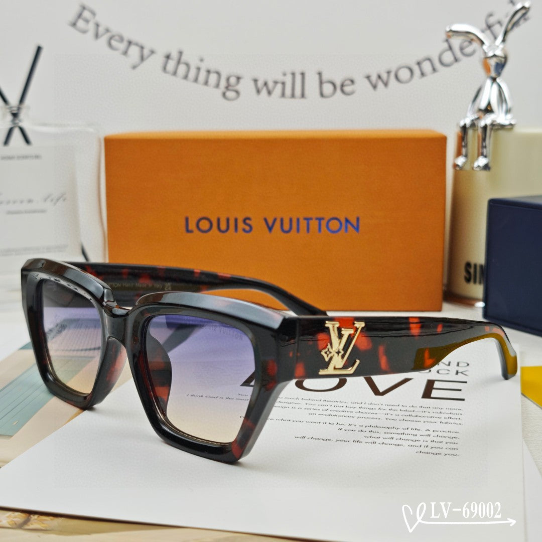 CAT EYE SUNGLASSES 69002 IN ACETATE - Dark Havana