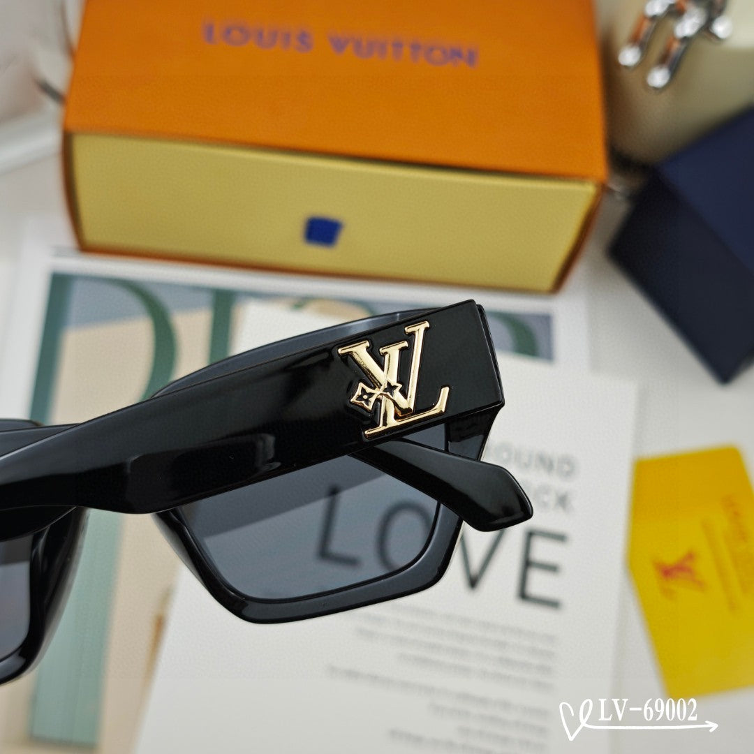 CAT EYE SUNGLASSES 69002 IN ACETATE - Dark Havana