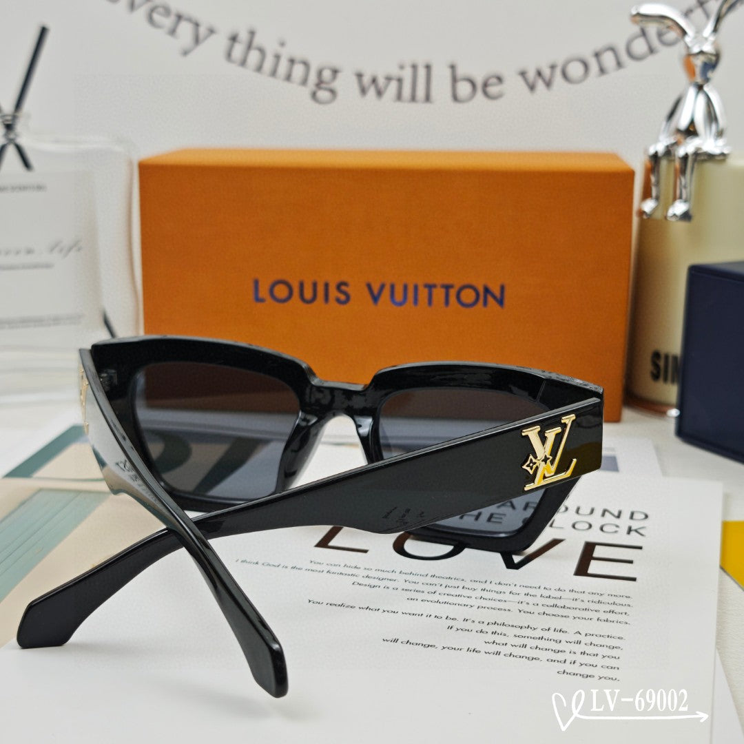 CAT EYE SUNGLASSES 69002 IN ACETATE - Dark Havana