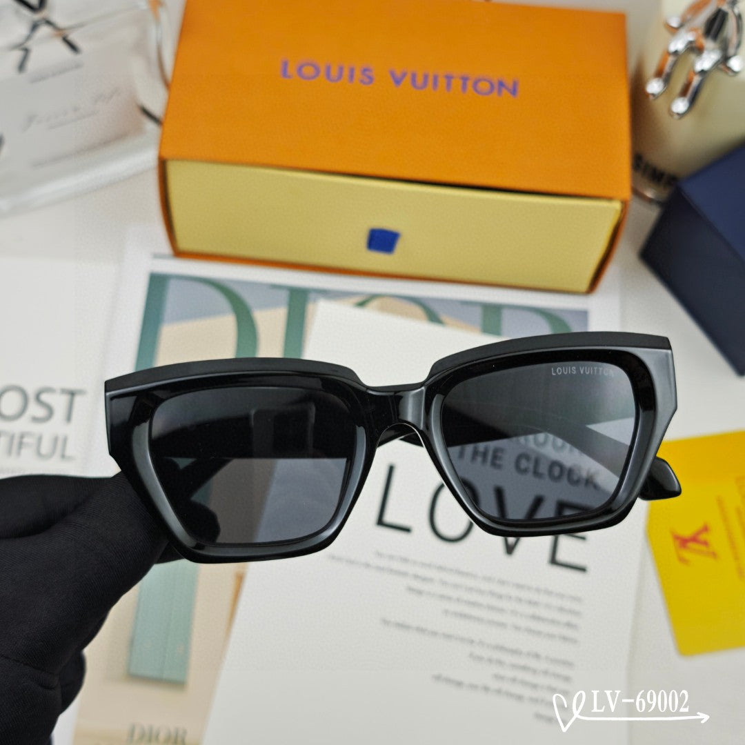 CAT EYE SUNGLASSES 69002 IN ACETATE - Dark Havana