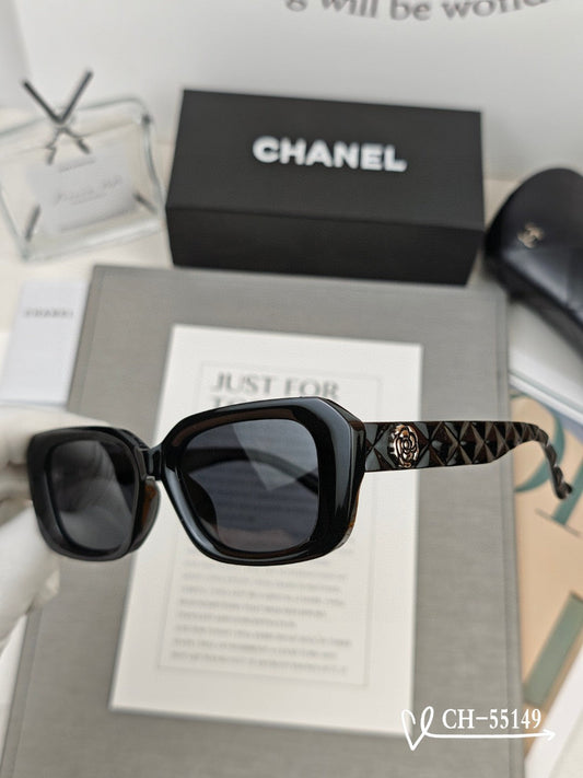 RECTANGULAR SUNGLASSES 55149 IN ACETATE - Black