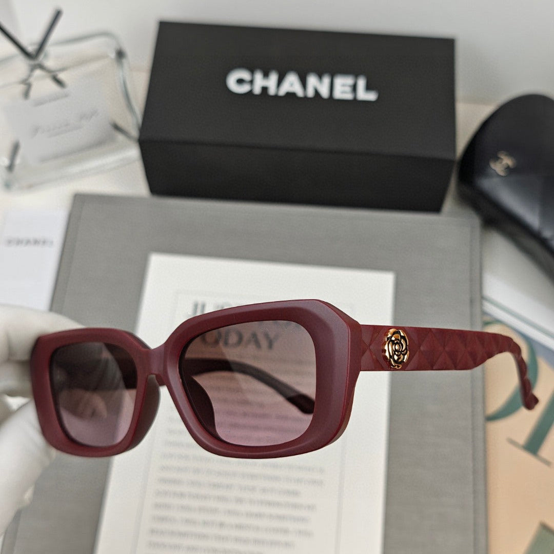 RECTANGULAR SUNGLASSES 55149 IN ACETATE - Black