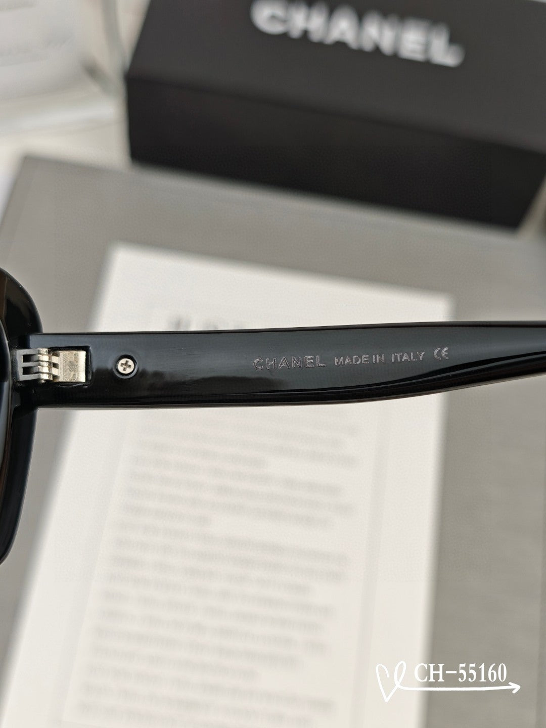 CAT EYE SUNGLASSES 55160 IN ACETATE - Black