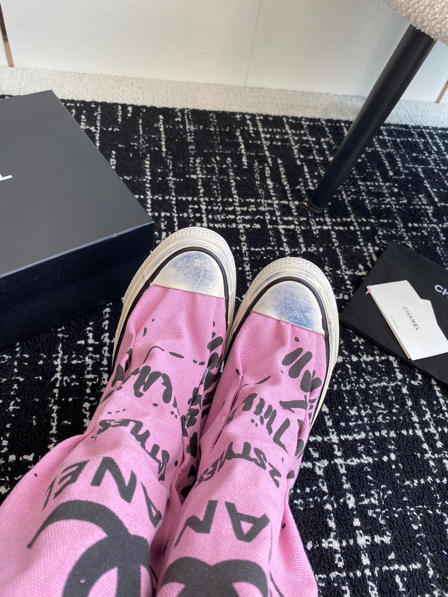 HIGH BOOTS IN HOT PINK CANVAS - 35