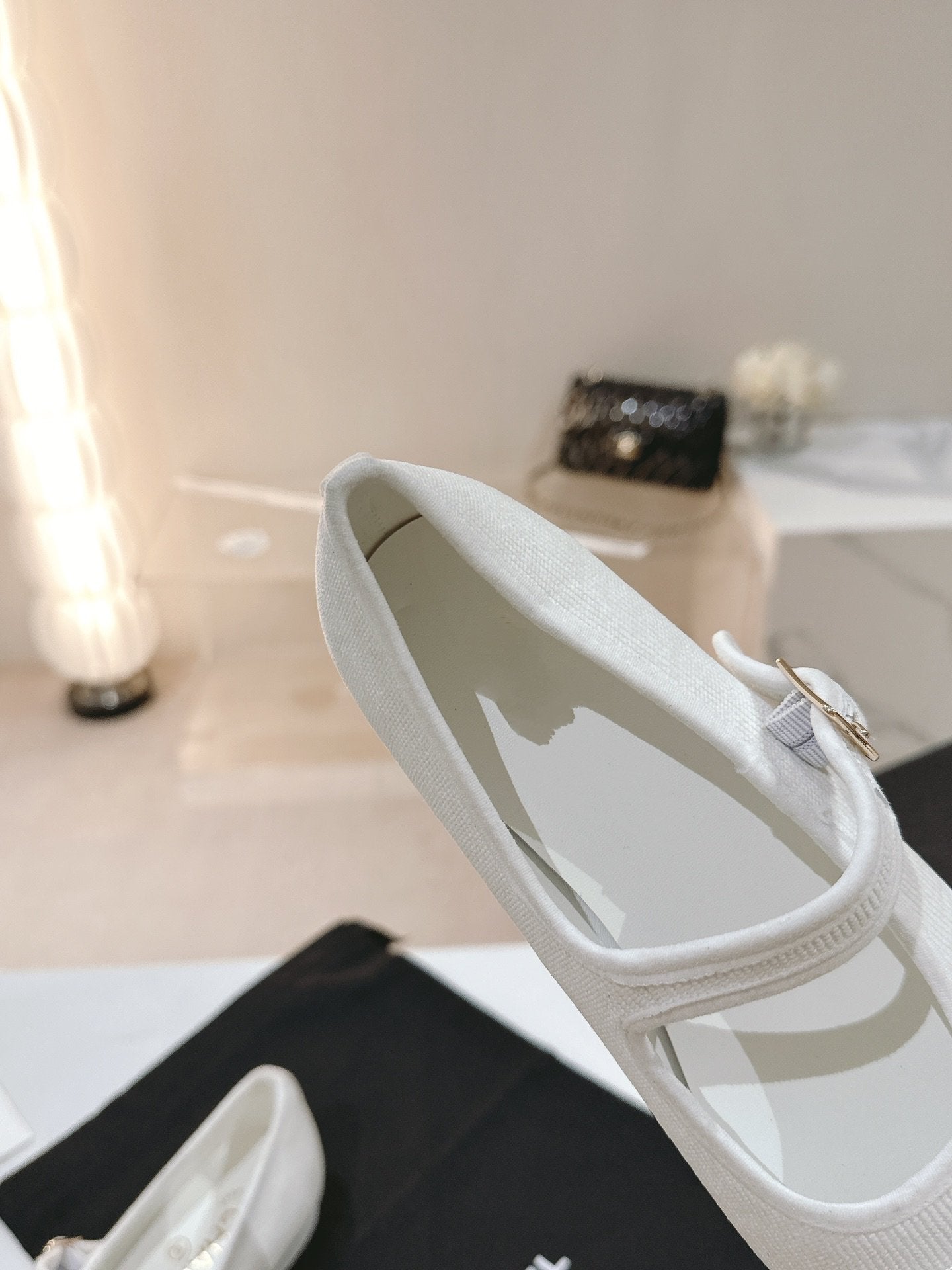 mary jane flat white corduroy - 35