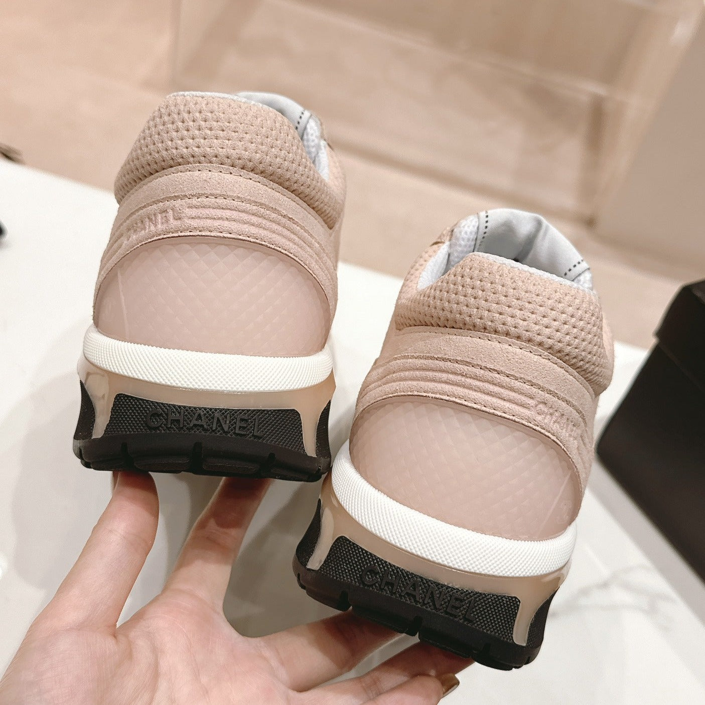 Pale Pink Sneaker Breathable mesh - 35