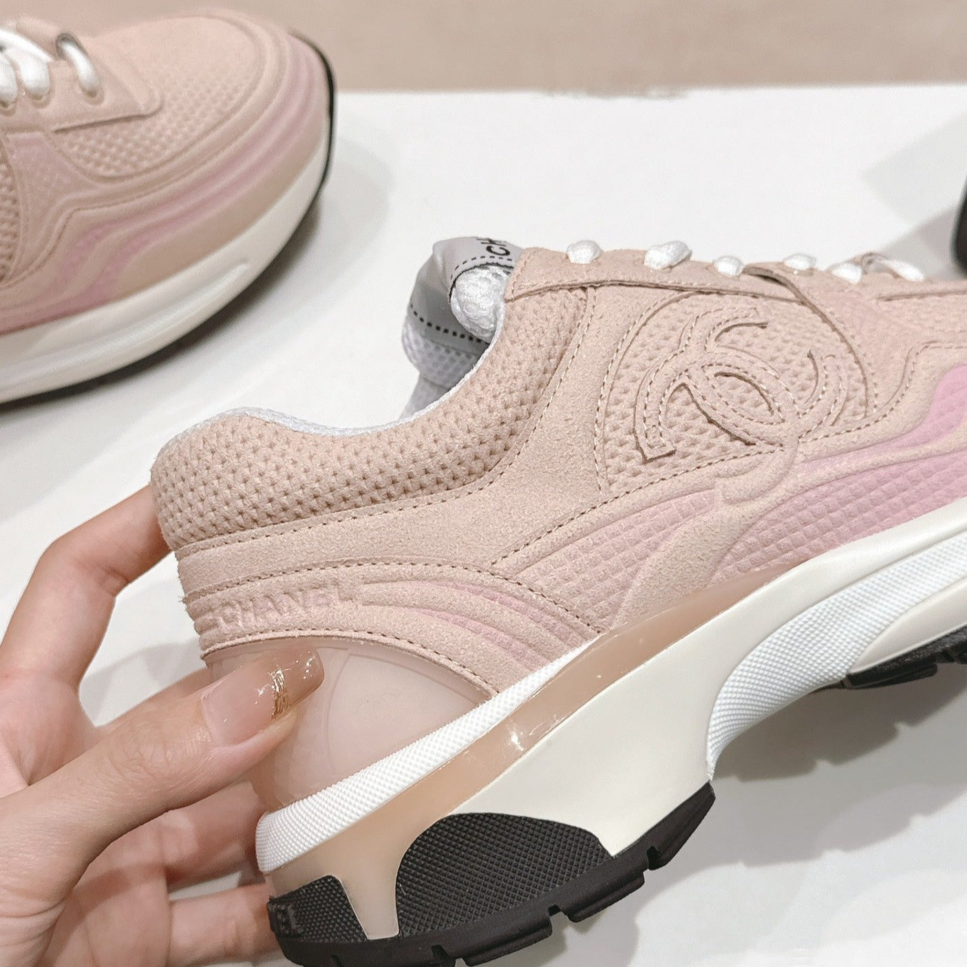 Pale Pink Sneaker Breathable mesh - 35