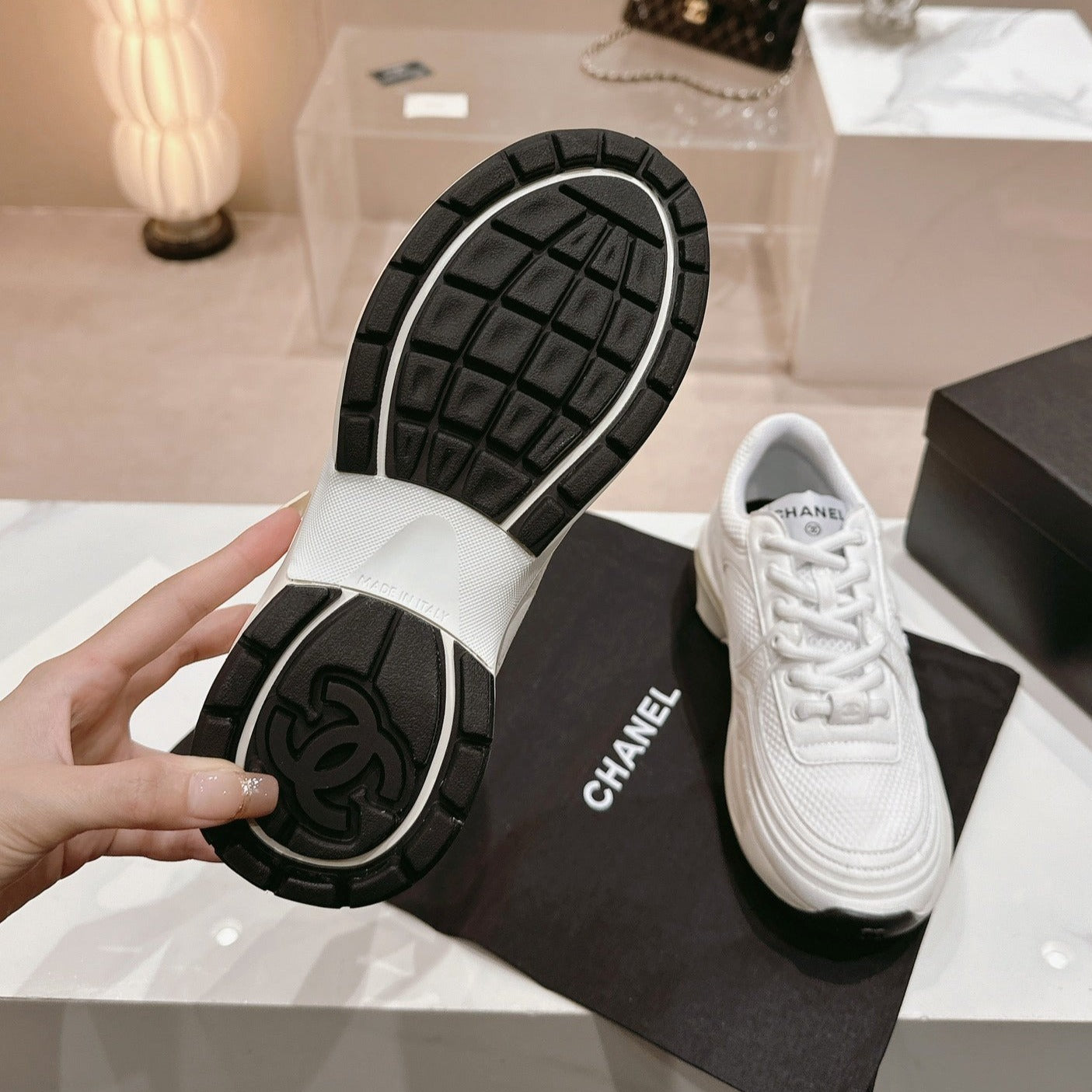 Women's White Sneaker Breathable mesh - 35