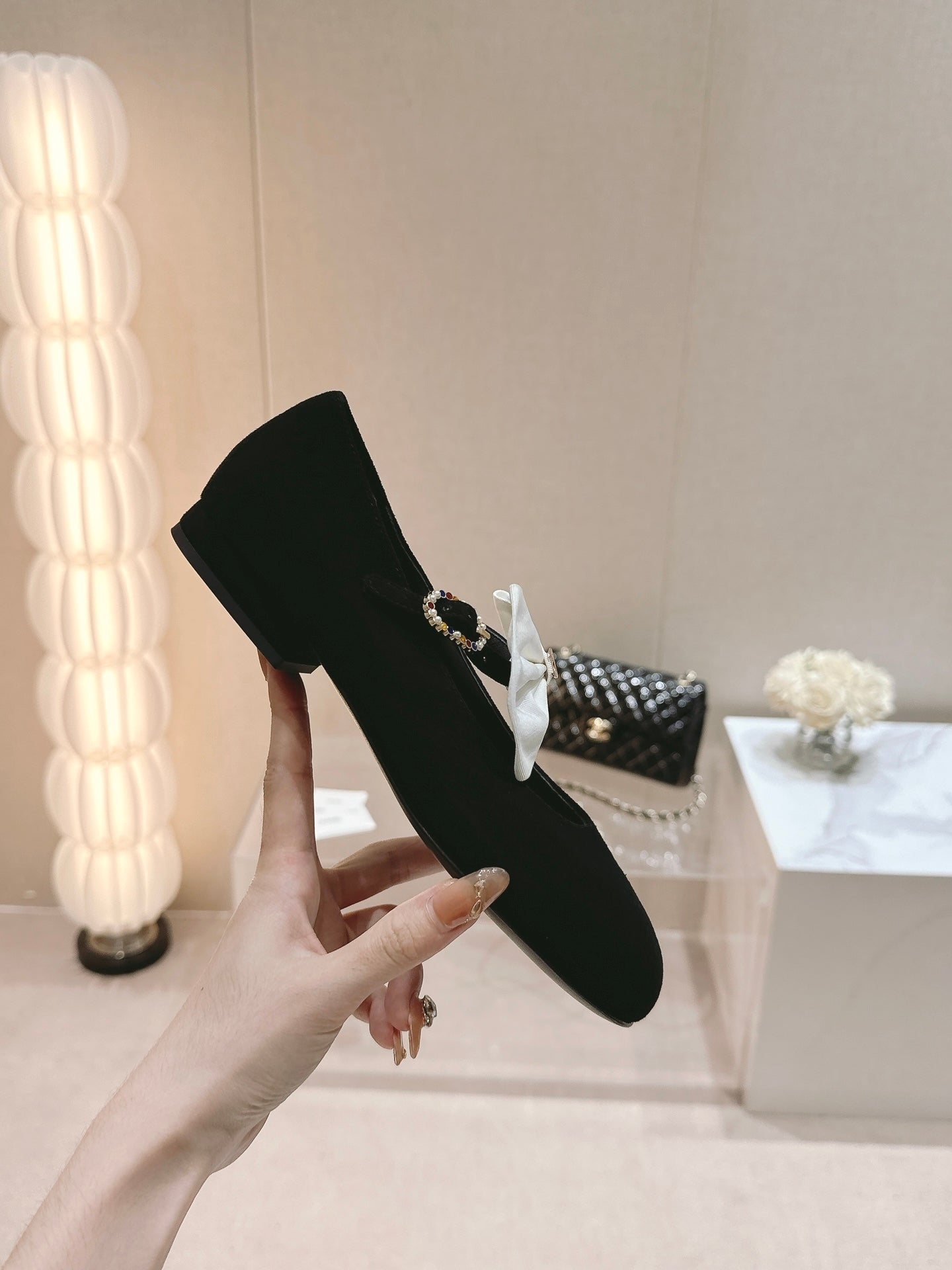MARY JANE SHOES BLACK CALFSKIN - 35