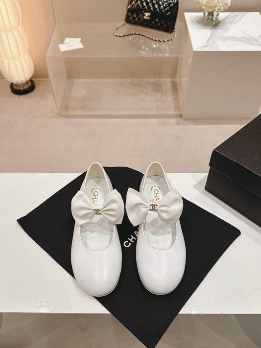 MARY JANE SHOES WHITE CALFSKIN - 35