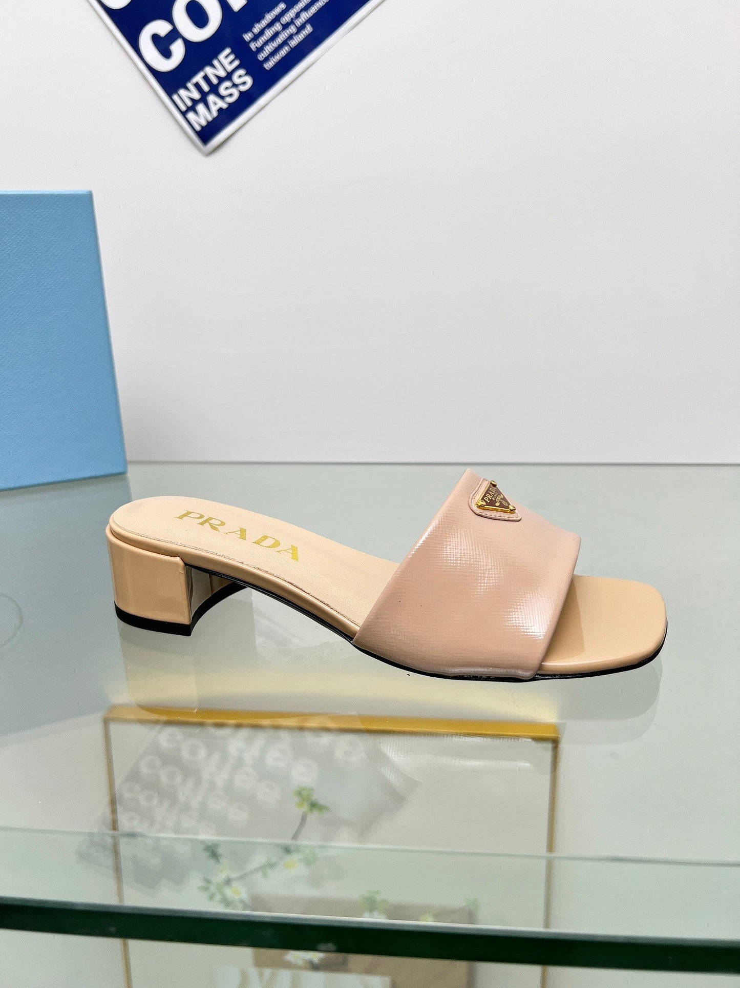 PRA EMBROIDERED SLIDES 40 TUSCAN CALFSKIN - 35