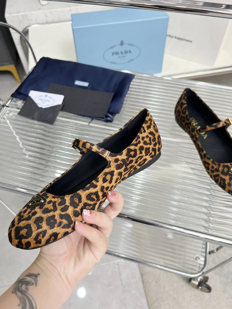 BALLET FLAT IN HONEY HORSEHAIR - 35