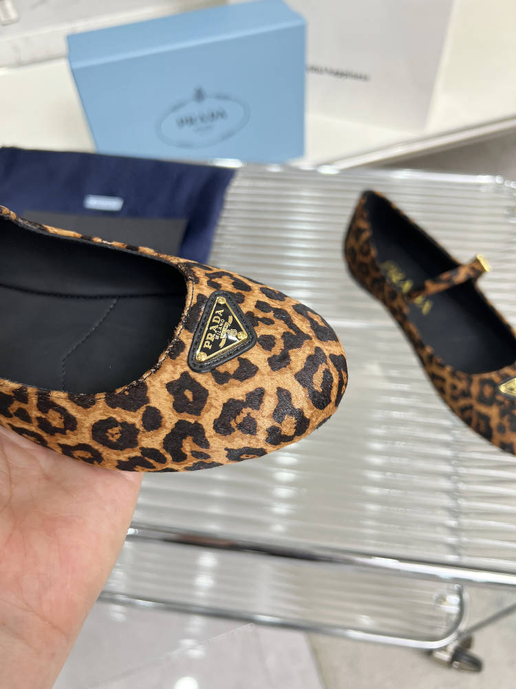 BALLET FLAT IN HONEY HORSEHAIR - 35