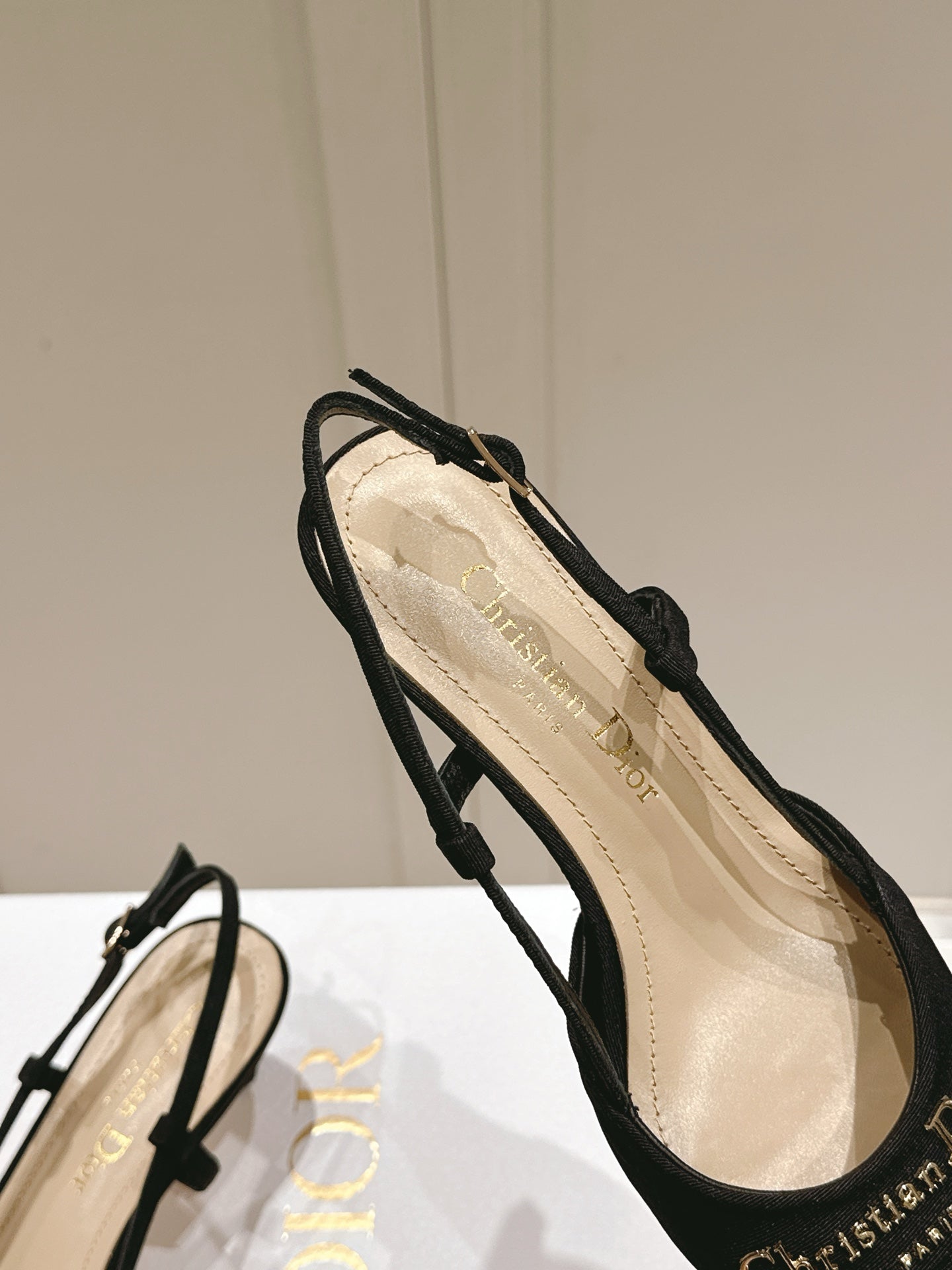 MY DD 25S SLINGBACK PUMP 50MM IN BLACK FABRIC - 34