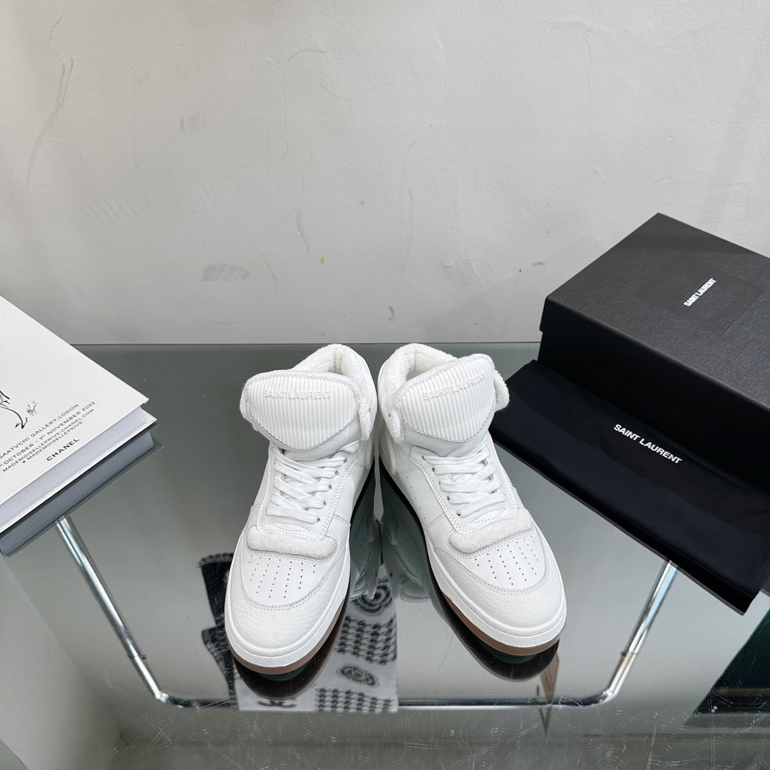SL SL/80 MID-TOP SNEAKER WHITE CALFSKIN - 35