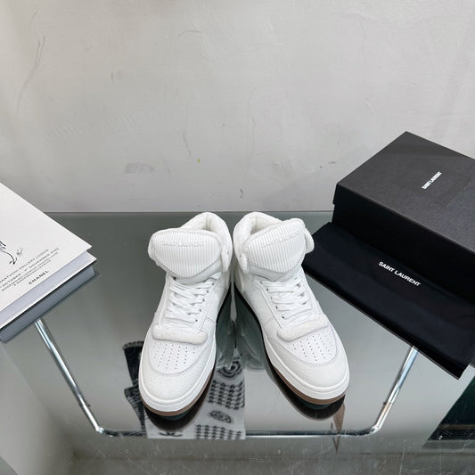 SL SL/80 MID-TOP SNEAKER WHITE CALFSKIN - 35