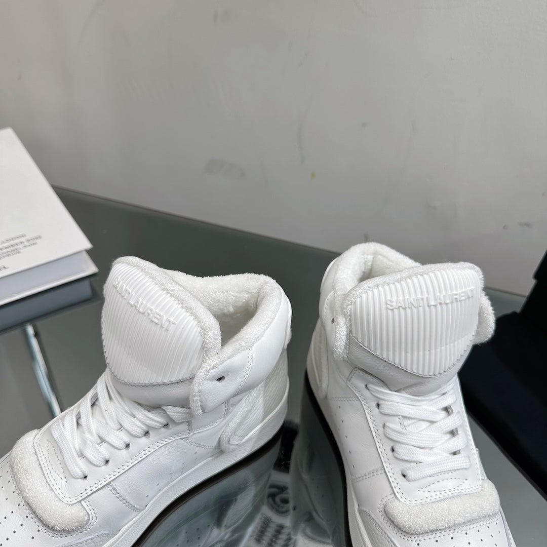 SL SL/80 MID-TOP SNEAKER WHITE CALFSKIN - 35